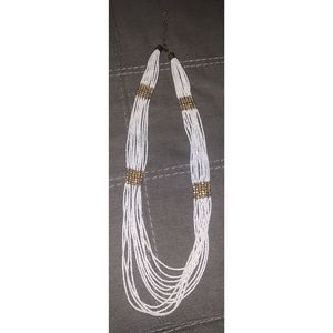 Beaded long necklace